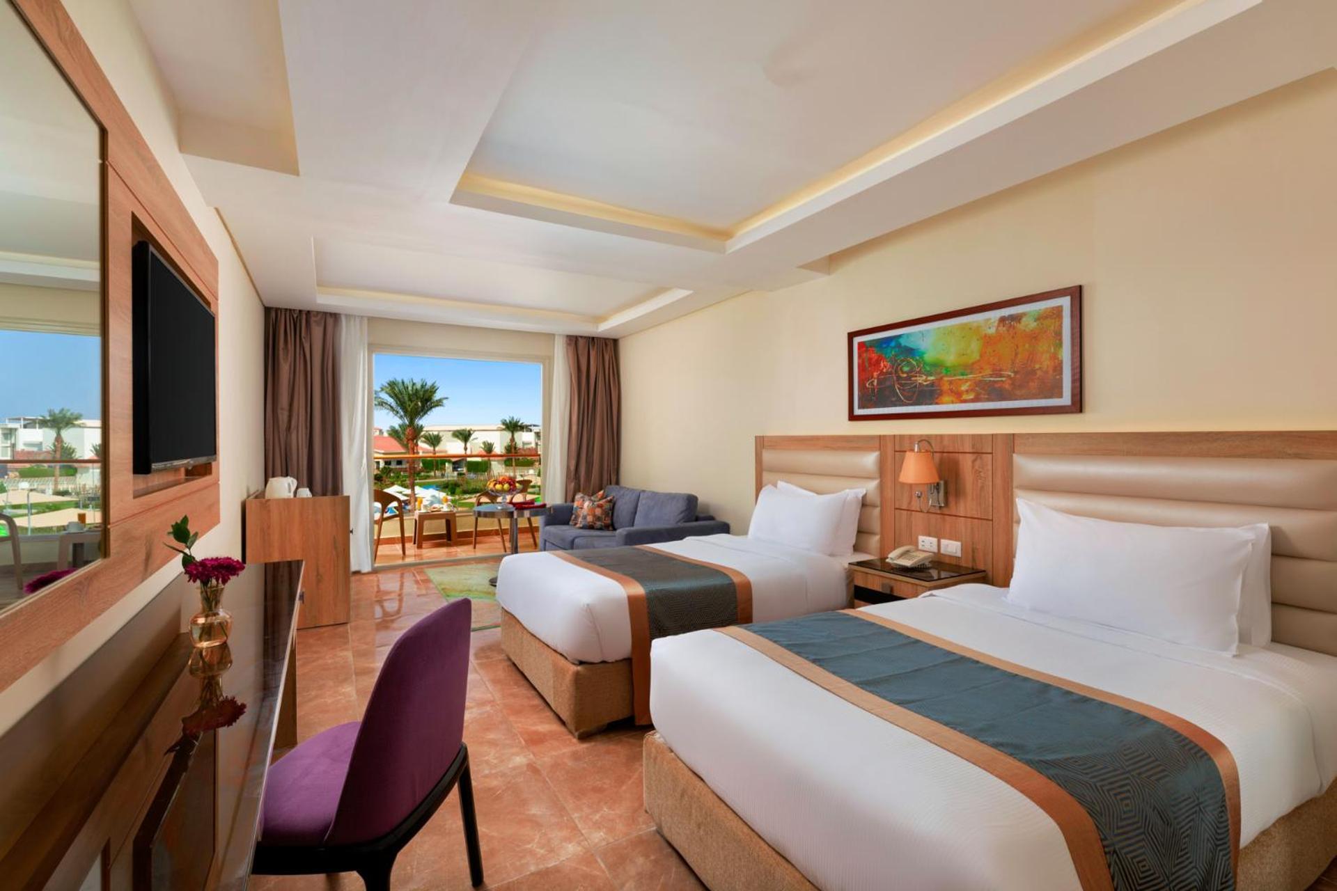 Pickalbatros Dana Beach Resort - Aqua Park Hurghada Exterior foto Deluxe Room