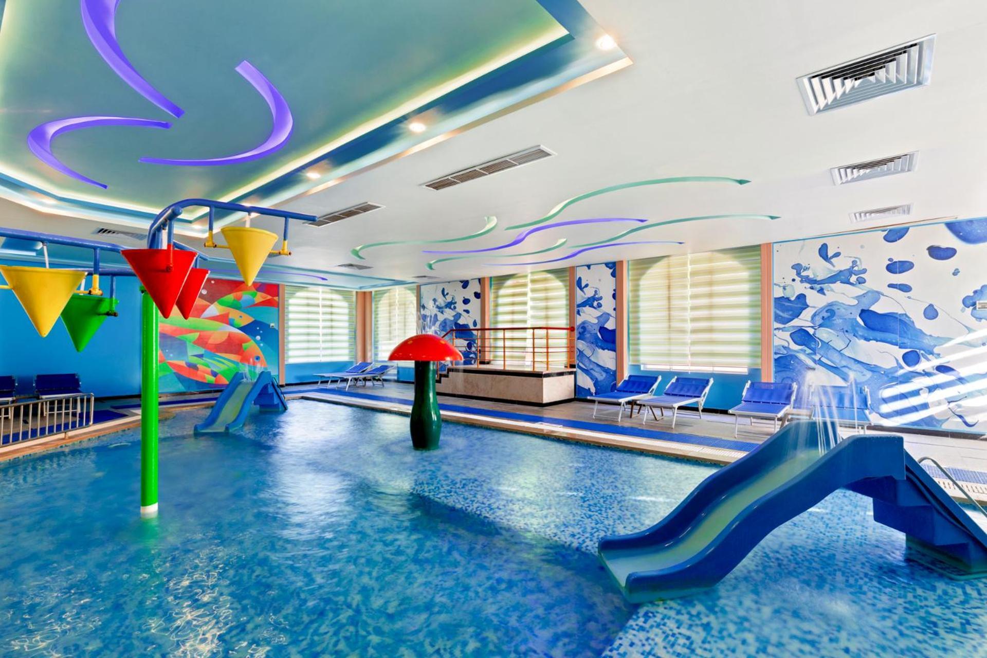 Pickalbatros Dana Beach Resort - Aqua Park Hurghada Exterior foto 3D rendering of a water park
